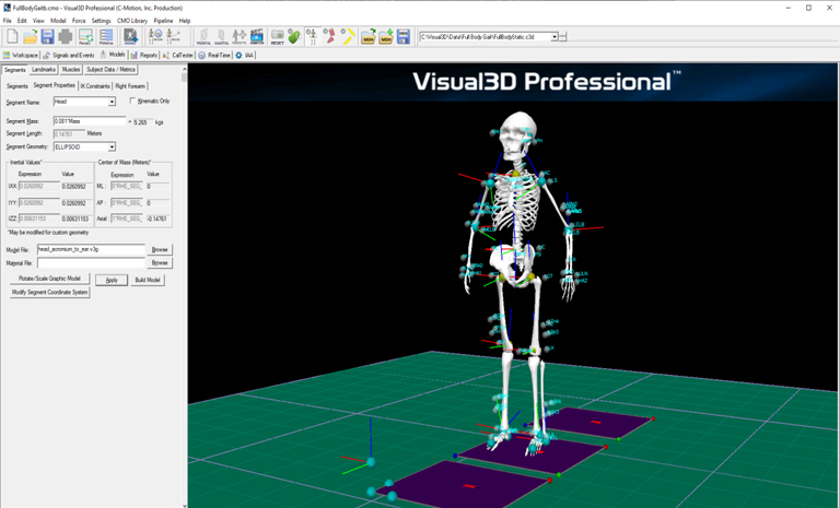 生物力学分析软件VISUAL3D